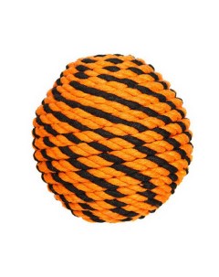 Мяч для собак Броник оранжевый черный большой Doglike