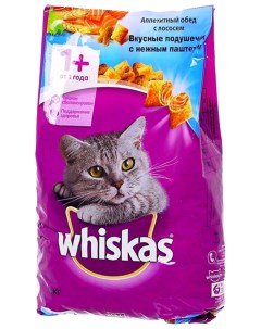 Сухой корм для кошек подушечки с паштетом лосось 1 9 кг Whiskas