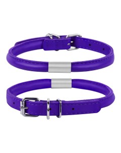 Ошейник для собак Glamour круглый с адресником Фиолетовый 6 мм длина 17 20 см Collar