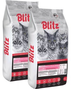 Сухой корм для кошек SENSITIVE ADULT CAT LAMB с ягненком 2шт по 10кг Blitz