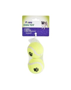 Игрушка для собак Paws теннисный мяч 6 5см 2шт Foxie