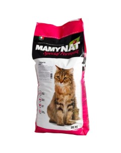 Сухой корм для кошек Cat Adult для взрослых говядина 20кг Mamynat