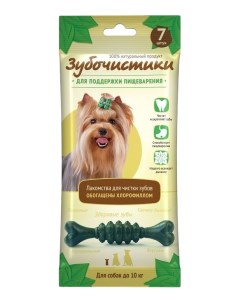 Лакомство для собак для зубов с хлорофиллом 2 шт по 65 г Зубочистики