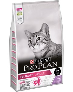Сухой корм для кошек Deliсate с комплексом OPTIRENAL индейка 3кг Pro plan