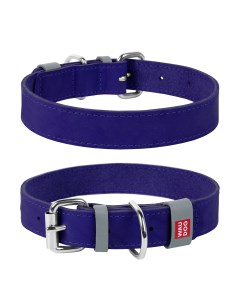 Ошейник для собак Collar CLASSIC кожа фиолетовый обхват шеи 27 36 см Waudog