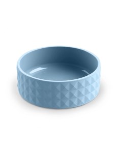 Одинарная миска для собак Diamond керамика голубой 0 7 л Tarhong