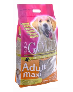 Сухой корм для собак Adult Maxi для крупных пород курица 12кг Nero gold