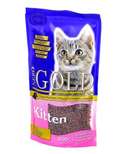 Сухой корм для котят Super Premium Kitten курица 0 8кг Nero gold