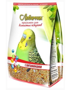 Сухой корм для волнистых попугаев с витаминами 500 г Любимчик