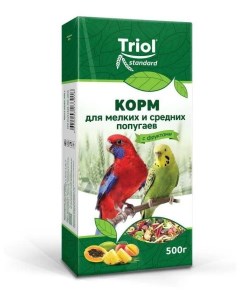 Сухой корм для мелких и средних попугаев Standard с фруктами 500 г Триол