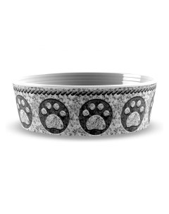 Одинарная миска для собак Granite Paw меламин серый 0 47 л Tarhong