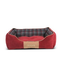 Лежак для животных с бортиками Highland красный 90х70x25см Scruffs