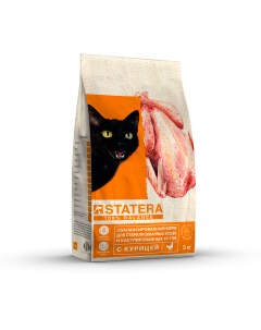 Сухой корм для кошек для стерилизованных цыпленок 12кг Statera