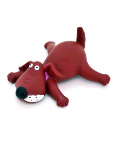 Игрушка для собак Собака лентяйка с пищалкой 13см Lilli pet