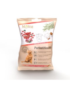 Лакомство для кошек Perfect Health подушечки мясное ассорти 50 г Molina