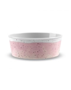 Одинарная миска для собак Desert Wash меламин бело розовая 0 95 л Tarhong