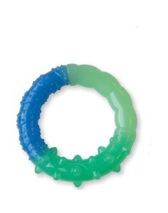 Жевательная игрушка для собак ОРКА кольцо сине зеленая 15 см Petstages