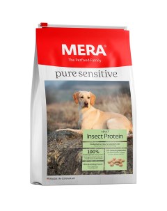 Сухой корм для собак Pure Sensitive Insect Protein с белком насекомых 12 5кг Mera