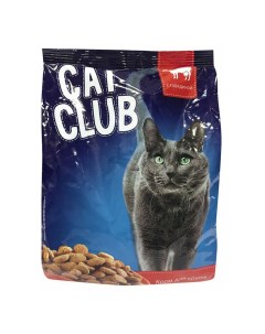 Сухой корм для кошек с говядиной 350 г Cat club
