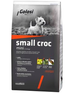 Сухой корм для собак Small Croc Mini курица рис 2кг Golosi