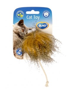 Мягкая игрушка для кошек текстиль коричневый 10 см 1 шт Duvo+
