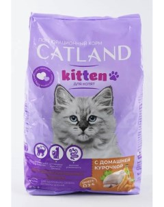 Сухой корм для котят с домашней курочкой 1 3 кг Catland