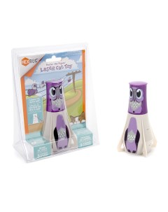 Интерактивная игрушка для кошек Голубь Пестер бежево фиолетовый диаметр 8 5см Hexbug