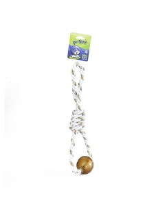 Игрушка для собак Канат веревочный с резиновым мячом 42см Pet star
