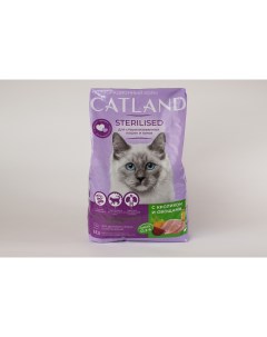 Сухой корм для кошек для стерилизованных с кроликом и овощами 0 35 кг Catland