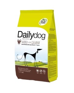 Сухой корм для собак Adult Medium Large Breed оленина и кукуруза 3кг Dailydog