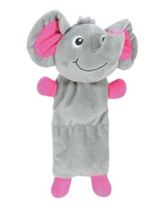 Мягкая игрушка для собак Слоник розовый серый 29 см Zolux