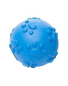 Игрушка для собак резиновая Мяч с лапками синяя 7см Duvo+