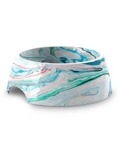 Одинарная миска для собак Marble Swirl меламин разноцветный 0 59 л Tarhong