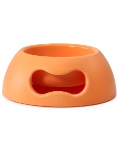 Одинарная миска для собак полипропилен пластик оранжевый 0 35 л United pets
