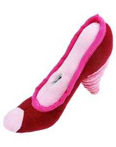 Мягкая игрушка для собак Туфелька розовый длина 18 см Earth pet