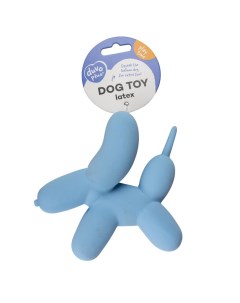 Игрушка для собак латексная Надувной терьер голубая 14x6x14 5см Duvo+