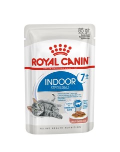 Влажный корм для кошек Indoor 7 Sterilised мясо 85г Royal canin