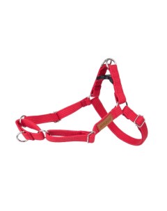 Шлейка для собак регулируемая EASY GO Cotton XL 50 95 3 см красная Amiplay