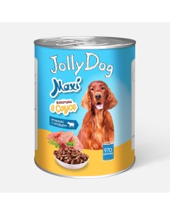 Влажный корм для собак Jolly Dog ягнёнок с сердцем 970 г Зоогурман