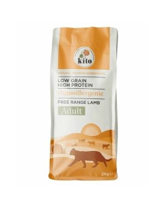 Сухой корм для кошек Adult Cat Food Grass Fed Lamb ягненок 2 кг Kito