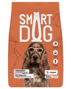 Сухой корм для собак с индейкой 0 8 кг Smart dog
