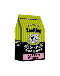 Сухой корм для котят Kitten индейка 2 шт по 10 кг Zooring