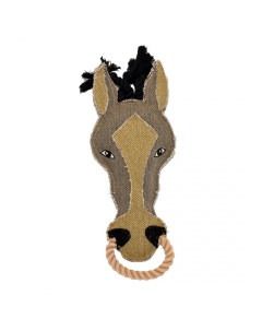 Игрушка для собак брезентовая Лошадь коричневая 31х12см Duvo+