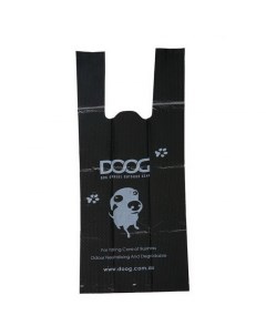 Пакеты для уборки за собаками Tidy Bags биоразлагаемые черные 60шт Doog