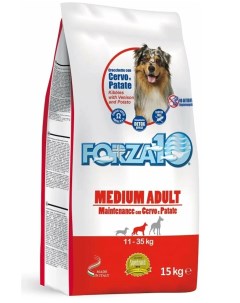 Сухой корм для собак Maintenance Adult Medium оленина картофель 15кг Forza10