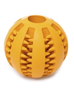 Игрушка для собак резиновая Мяч зубочистик оранжевый 7см Duvo+