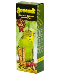Зерновые палочки для волнистых попугаев фруктовые 18 г х 2 шт Зооник