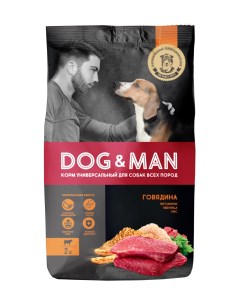 Сухой корм для собак для всех пород говядина 2 15кг Dog&man