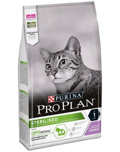 Сухой корм для кошек Sterilised с индейкой для стерилизованных 1 5 кг Pro plan