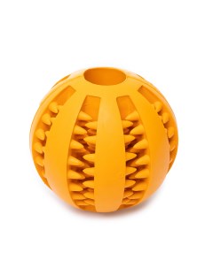 Игрушка для собак резиновая Мяч зубочистик оранжевая 5см Duvo+